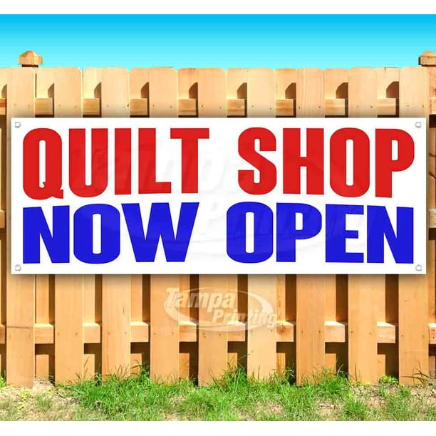 Thrift Shop Now Open 13 oz Banner Heavy-Duty Vinyl Single-Sided with Metal Grommets
